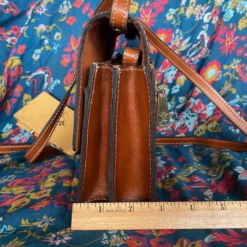 Brand New Patricia Nash Genuine Tooled Leather Lanza Crossbody Purse Florence - Picture 9 of 16
